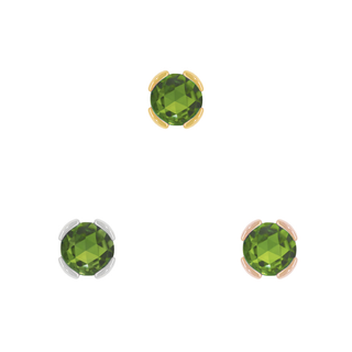 Peekaboo - Green Tourmaline - Threadless End Threadless Ends Buddha Jewelry