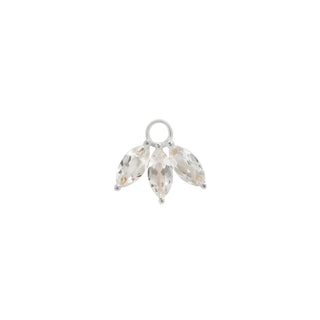 Moet - White Topaz - Charm Charms Buddha Jewelry White Gold