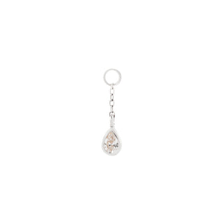 Concorde Chain CZ Charm Charms Buddha Jewelry White Gold