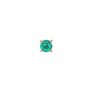 Emerald Prong (Lab Grown) - Threadless End Threadless Ends Buddha Jewelry Yellow Gold 1.5mm