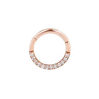 Dia - Genuine Diamond - Clicker Clickers Buddha Jewelry Rose Gold 5/16"