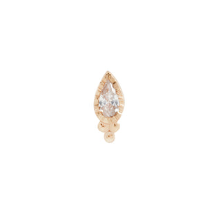 Gala - CZ - Threadless End Threadless Ends Buddha Jewelry Rose Gold