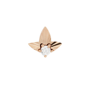 Gratitude - CZ - Threadless End Threadless Ends Buddha Jewelry Rose Gold
