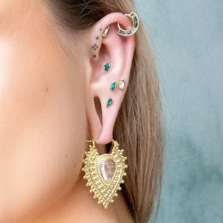 Mystic Threadless End with Malachite Threadless Ends Buddha Jewelry