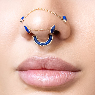 Mystic Threadless End with Lapis Threadless Ends Buddha Jewelry