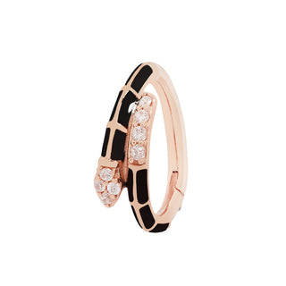 Anti Hero - Enamel + CZ - Clicker Clickers Buddha Jewelry Rose Gold