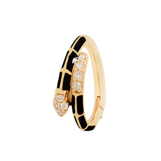 Anti Hero - Enamel + CZ - Clicker Clickers Buddha Jewelry Yellow Gold