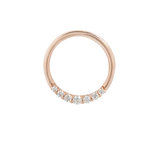 Audrey CZ Seamless Ring Seam Rings Buddha Jewelry Rose Gold