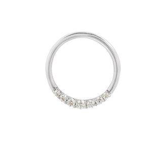 Audrey CZ Seamless Ring Seam Rings Buddha Jewelry White Gold