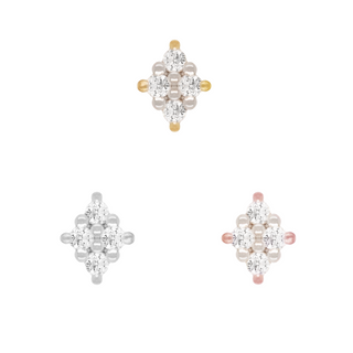 Belle - Diamond - Threadless End Threadless Ends Buddha Jewelry