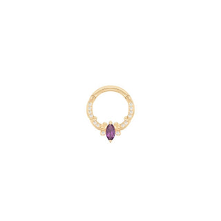 Coterie - Amethyst - Clicker Clickers Buddha Jewelry Yellow Gold