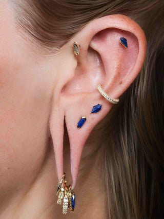 Mystic Threadless End with Lapis Threadless Ends Buddha Jewelry