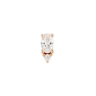 Desden - CZ - Threadless End Threadless Ends Buddha Jewelry Rose Gold