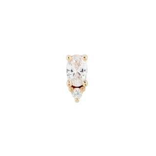 Desden - CZ - Threadless End Threadless Ends Buddha Jewelry Yellow Gold