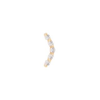 Diem - Diamond - Threadless End Threadless Ends Buddha Jewelry Yellow Gold