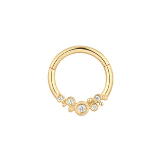 Effervescent - CZ - Clicker Clickers Buddha Jewelry Yellow Gold