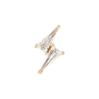 Electrify - CZ - Threadless End Threadless Ends Buddha Jewelry Yellow Gold