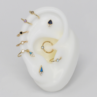 Fixed Bezel Bead Ring 2mm London Blue Topaz Fixed Rings Buddha Jewelry   