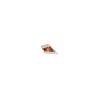Eminence - Garnet - Threadless End Threadless Ends Buddha Jewelry White Gold