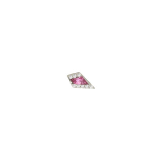 Eminence - Pink Tourmaline - Threadless End Threadless Ends Buddha Jewelry White Gold