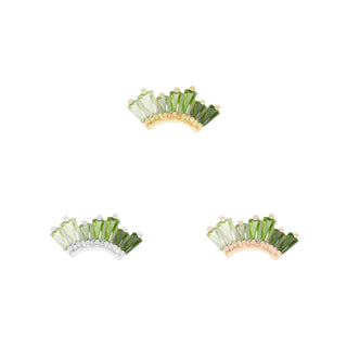 Enlighten - Green Tourmaline + Peridot Ombre - Threadless End Threadless Ends Buddha Jewelry