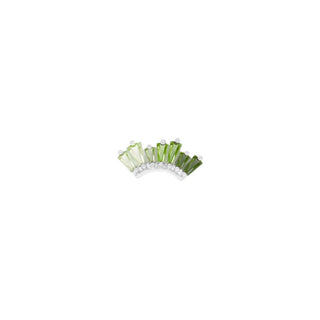 Enlighten - Green Tourmaline + Peridot Ombre - Threadless End Threadless Ends Buddha Jewelry White Gold