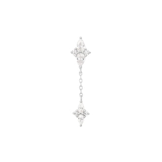 Ethereal Remix - CZ - Threadless End Threadless Ends Buddha Jewelry White Gold