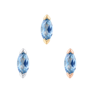 Zuri - London Blue Topaz - Threadless End Threadless Ends Buddha Jewelry
