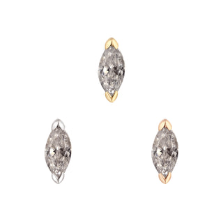 Zuri - Grey Diamond - Threadless End Threadless Ends Buddha Jewelry
