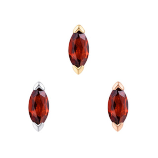 Zuri - Garnet - Threadless End Threadless Ends Buddha Jewelry