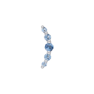 Eternal - London Blue Topaz - Threadless End Threadless Ends Buddha Jewelry White Gold