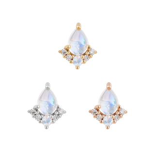 Love Language - Rainbow Moonstone  - Threadless End Threadless Ends Buddha Jewelry