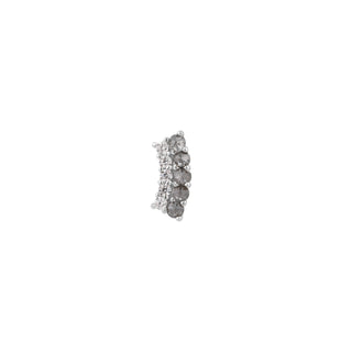 Whisper + Shout - Grey Diamond  - Threadless End Threadless Ends Buddha Jewelry White Gold