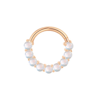 Revel - Rainbow Moonstone - Clicker Clickers Buddha Jewelry Rose Gold