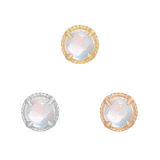 Manifest - Rainbow Moonstone - Threadless End Threadless Ends Buddha Jewelry