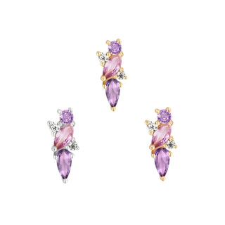 Visionary - Amethyst + Pink Sapphire - Threadless End Threadless Ends Buddha Jewelry