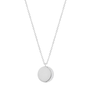 RION x Buddha Jewelry Luna Necklace - Genuine Diamond Necklaces RION x Buddha Jewelry White Gold