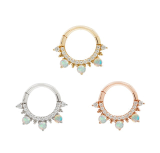Gigi - CZ + Opal - Clicker Clickers Buddha Jewelry