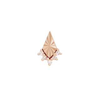 Glow - Diamond - Threadless End Threadless Ends Buddha Jewelry Rose Gold