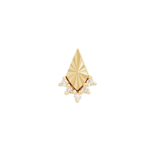 Glow - Diamond - Threadless End Threadless Ends Buddha Jewelry Yellow Gold