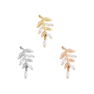 Growth - CZ - Threadless End Threadless Ends Buddha Jewelry