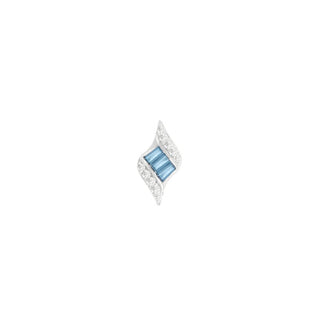Intrigue - London Blue Topaz - Threadless End Threadless Ends Buddha Jewelry White Gold