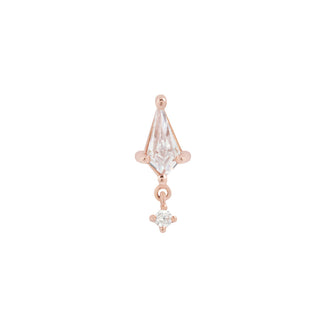 It's All Happening - Dangle CZ - Threadless End Threadless Ends Buddha Jewelry Rose Gold