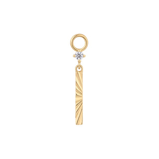 Labyrinth - CZ - Gold Charm Charms Buddha Jewelry Yellow Gold