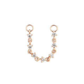 Languid - CZ - Chain Chains Buddha Jewelry Rose Gold