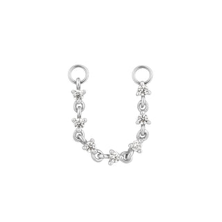 Languid - CZ - Chain Chains Buddha Jewelry White Gold
