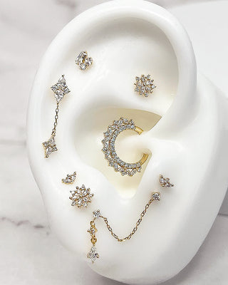 Ethereal Remix - CZ - Threadless End Threadless Ends Buddha Jewelry