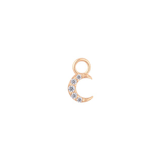 Lunette - CZ - Gold Charm Charms Buddha Jewelry Rose Gold
