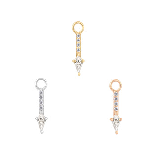 Mercer - CZ - Gold Charm Charms Buddha Jewelry