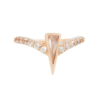 Mikah - CZ - Clicker Clickers Buddha Jewelry Rose Gold 5/16"